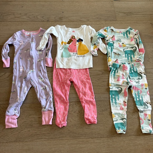 Carter's Other - 💕SOLD💕Bundle of 6 Baby Girl 18 Months Pajamas